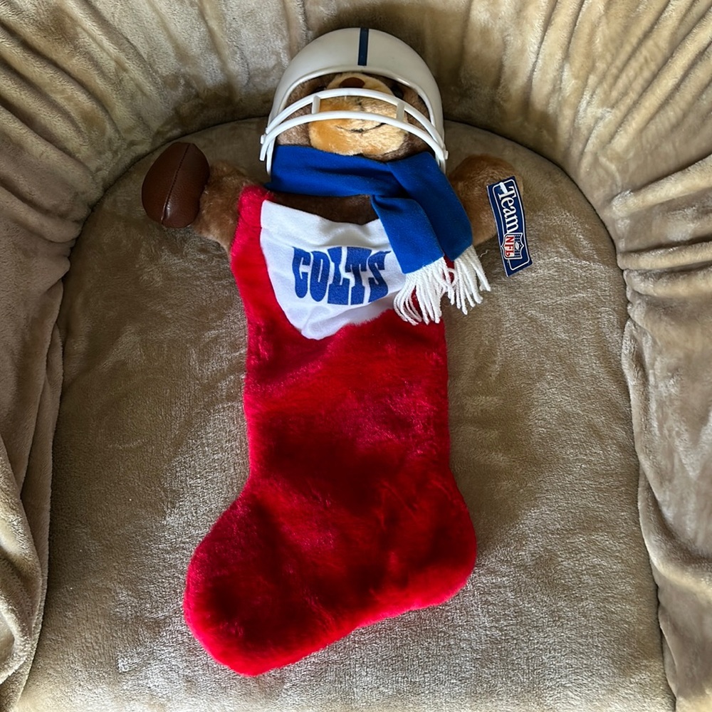 NWT Vintage NFL Indianapolis Colts Christmas Stocking - Picture 2 of 5